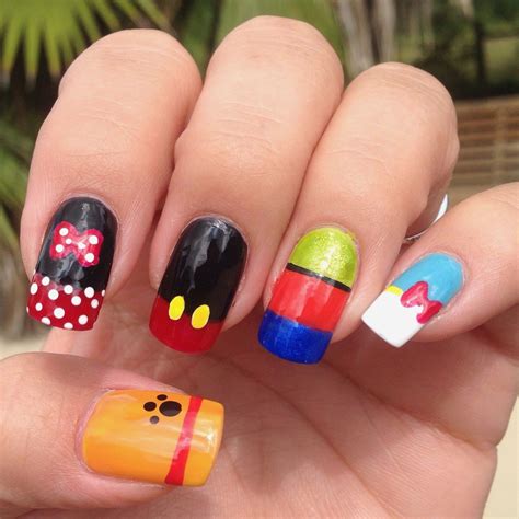 disney nail decals|disney inspired nail designs.